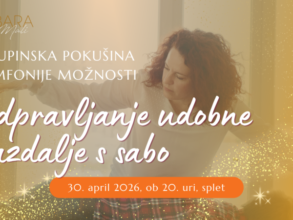 Odpravljanje udobne razdalje s sabo