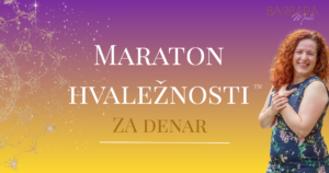 Maraton hvaležnosti za Denar